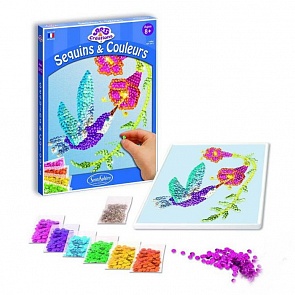 Набор для детского творчества – Колибри, с пайетками и клеем (SentoSpherE, 2012k)